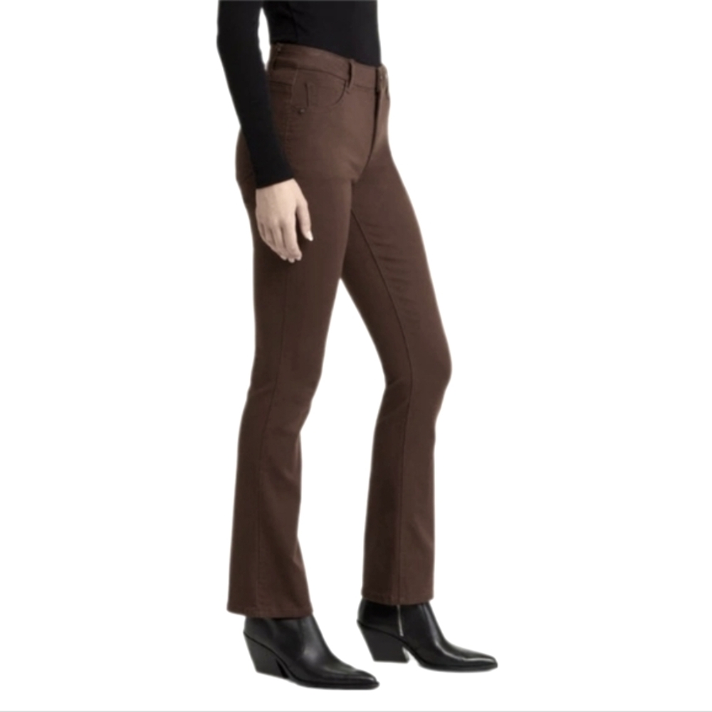 Wit & Wisdom Brown An solution High Rise Itty Bitty Boot Jeans Size 6